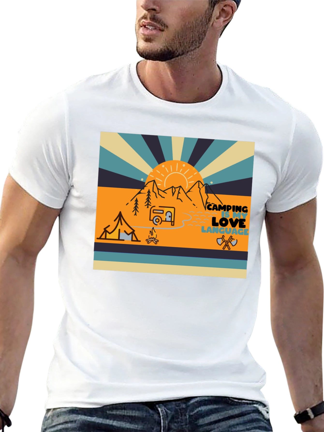 Camping Love Language Graphic T-Shirt - 13