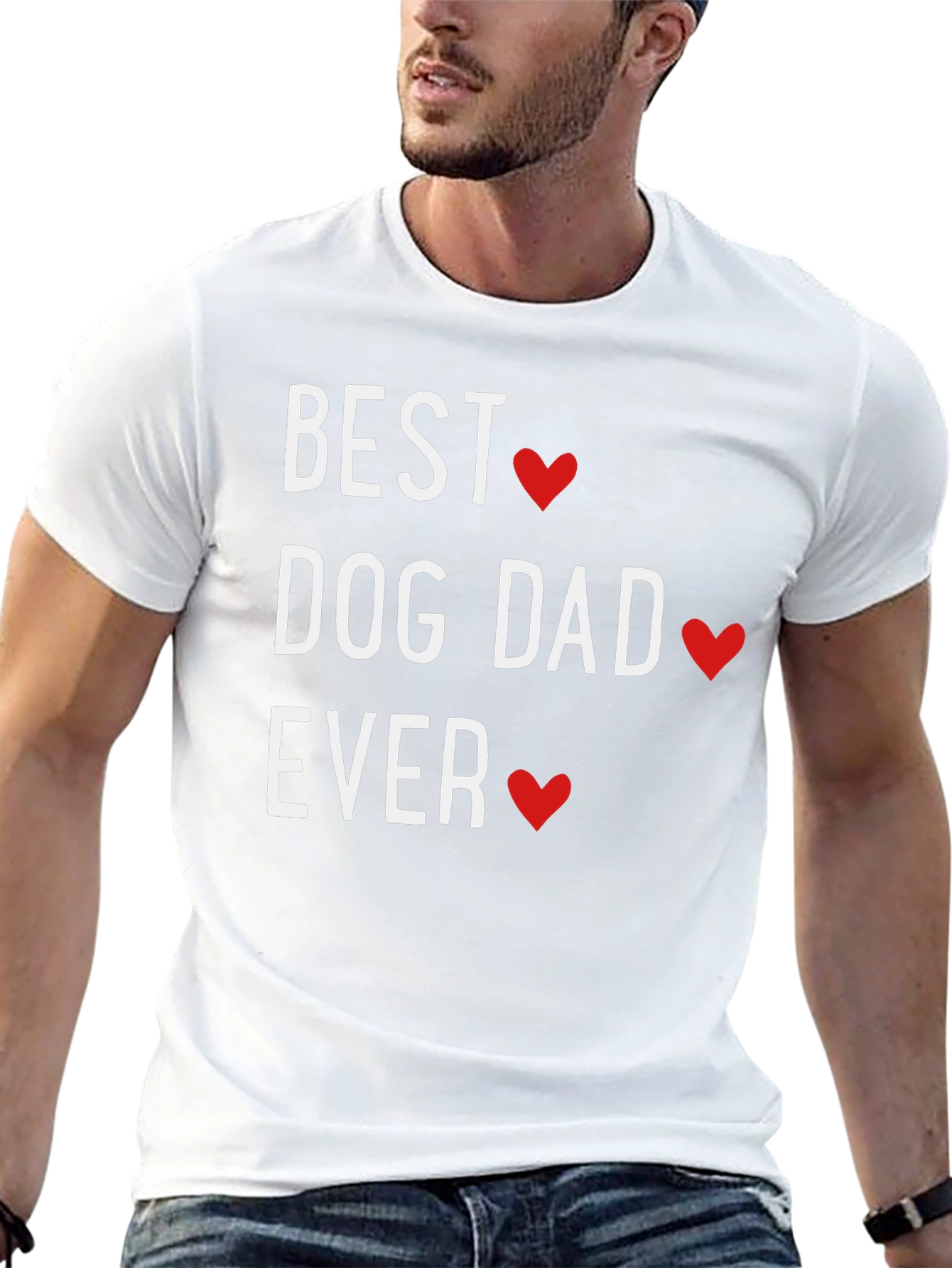 Black Best Dog Dad Ever T-Shirt view 13