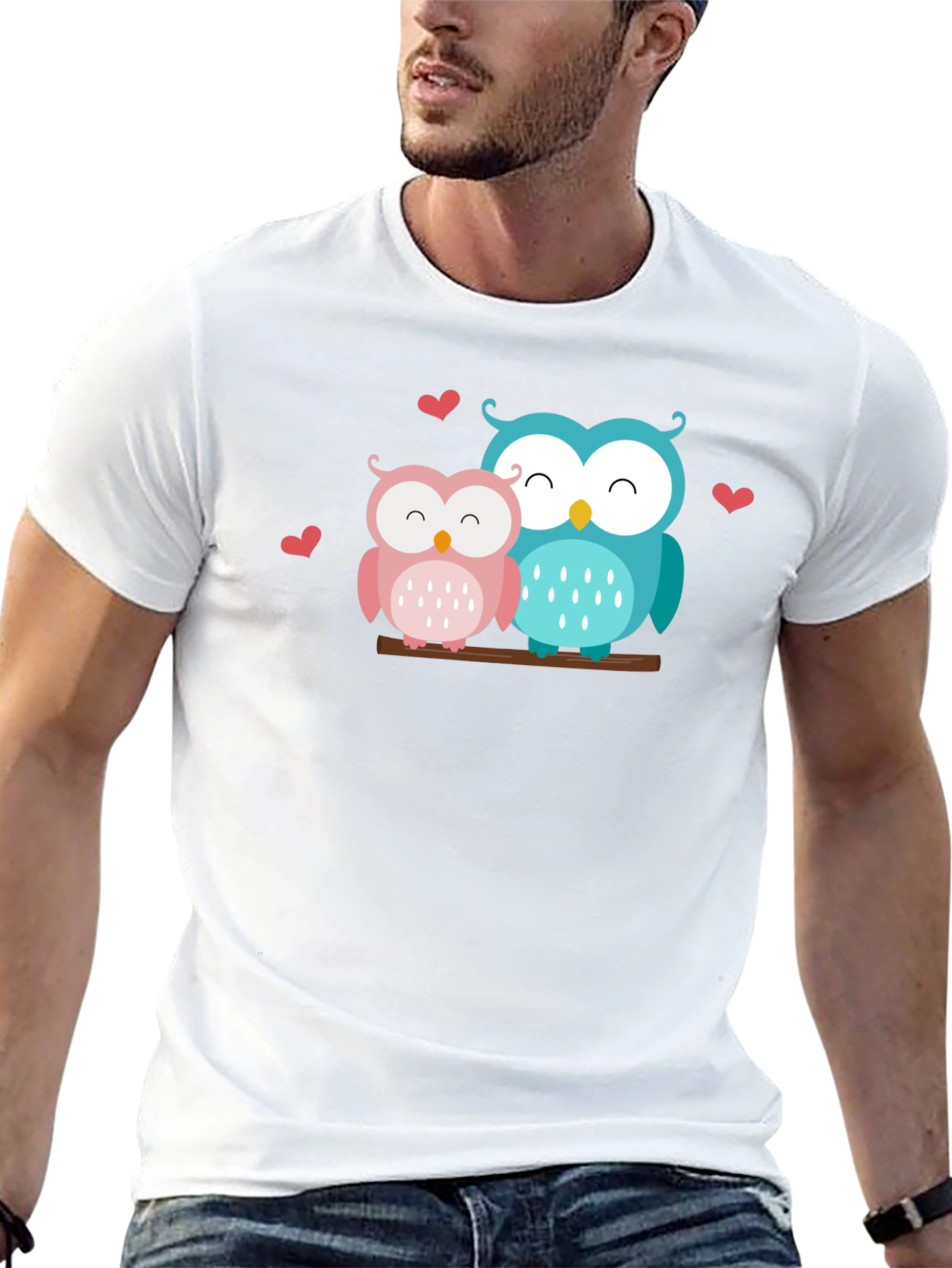 Black Owl Love T-Shirt view 13