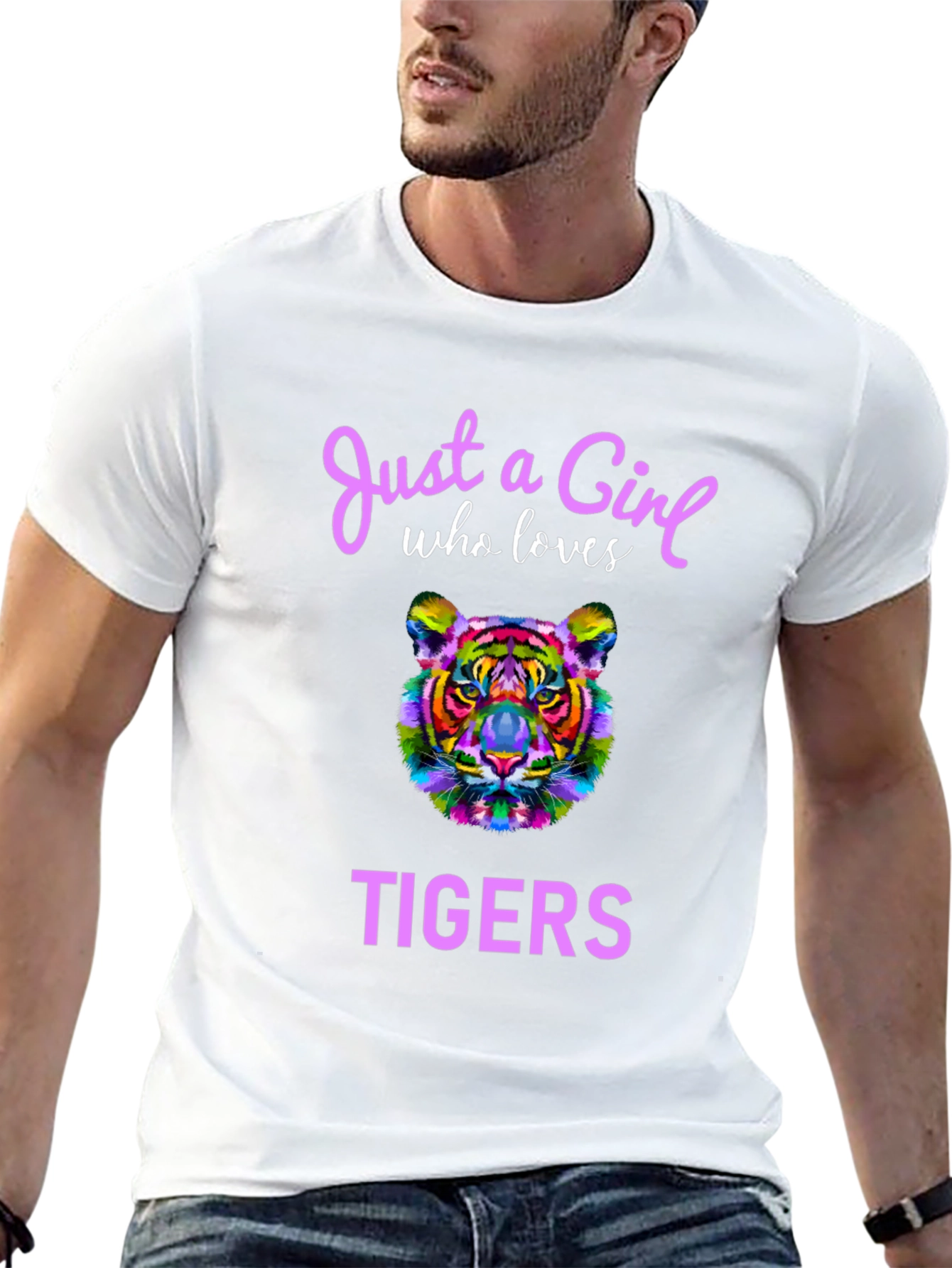 Black Girl Who Loves Tigers T-Shirt view 13
