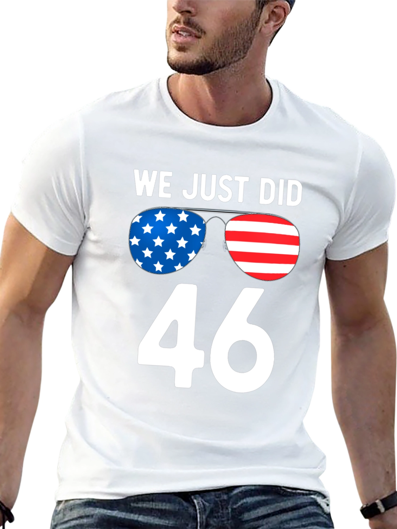 Black We Just Did 46 T-Shirt, Patriotic Design view 13