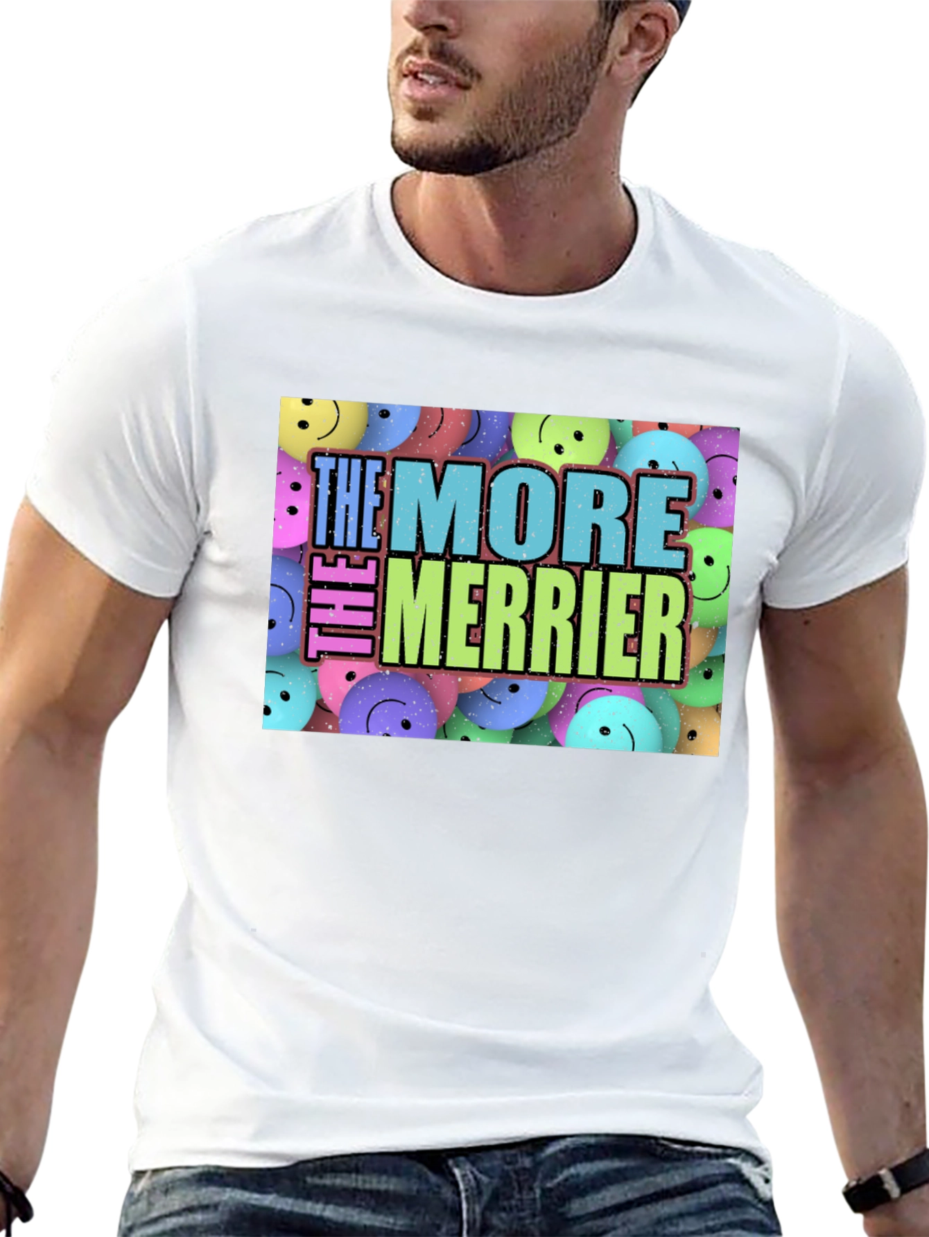 Black The More The Merrier Graphic T-Shirt view 13