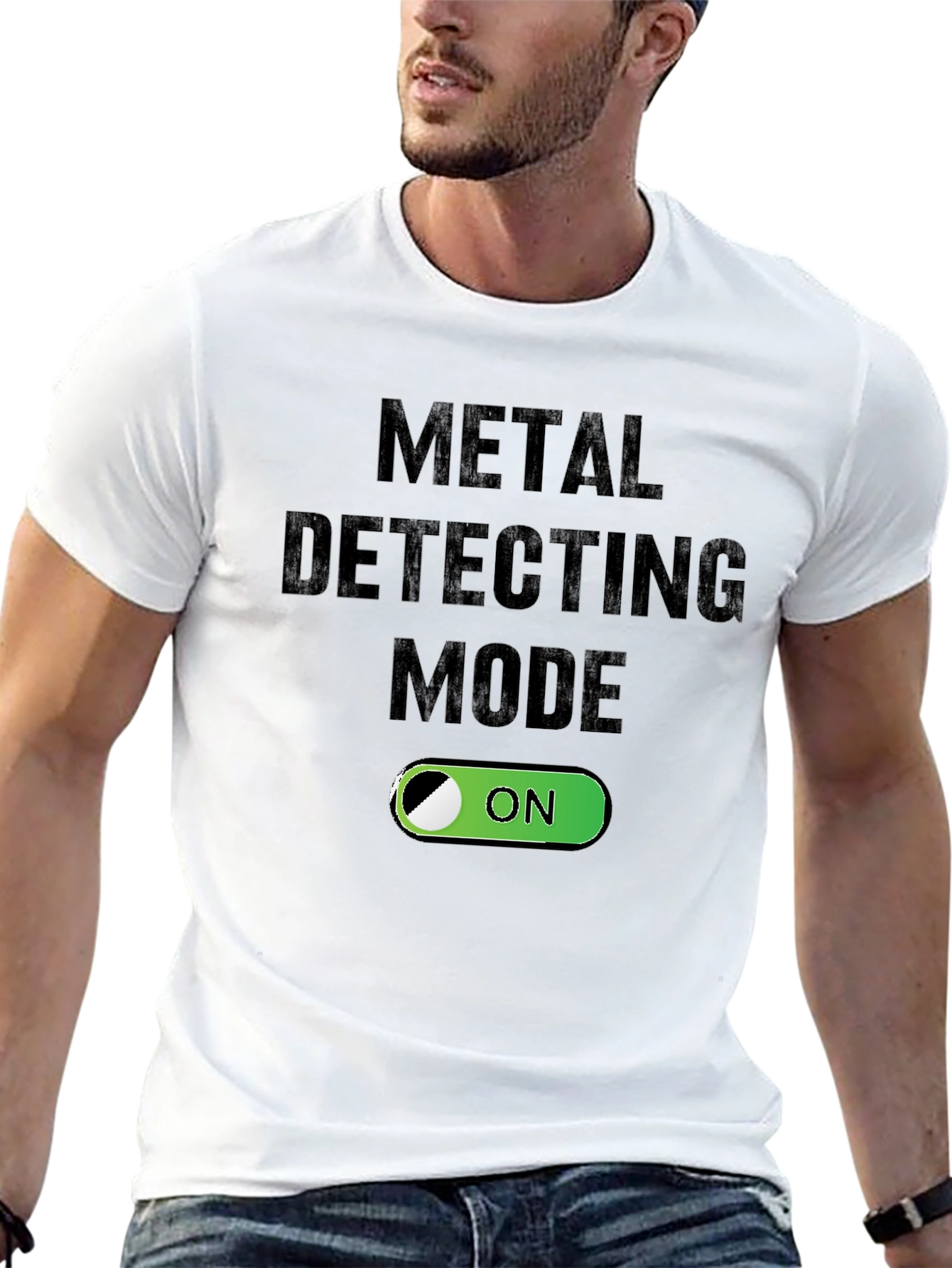 Black Metal Detecting Mode On T-Shirt view 13