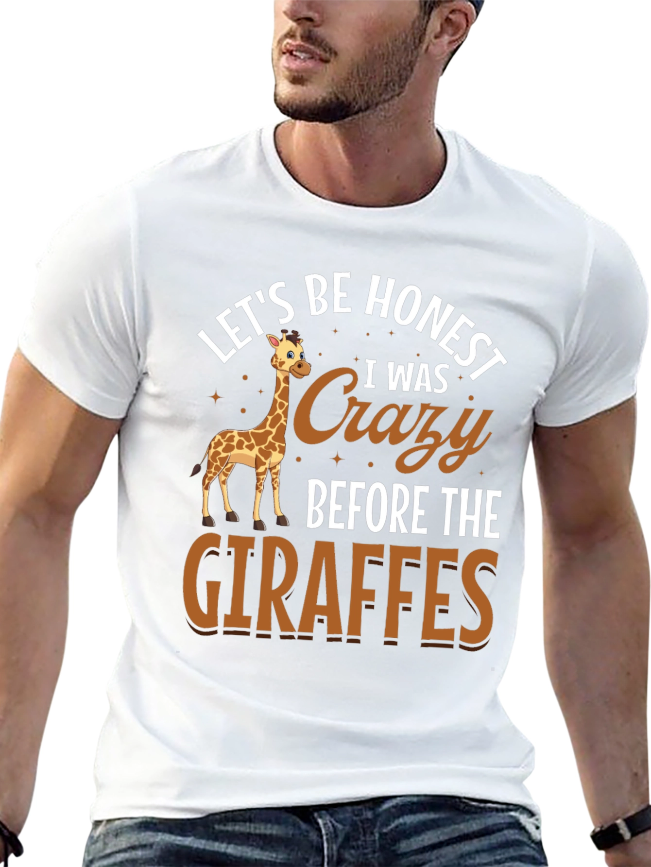 Black Crazy About Giraffes Tee view 13