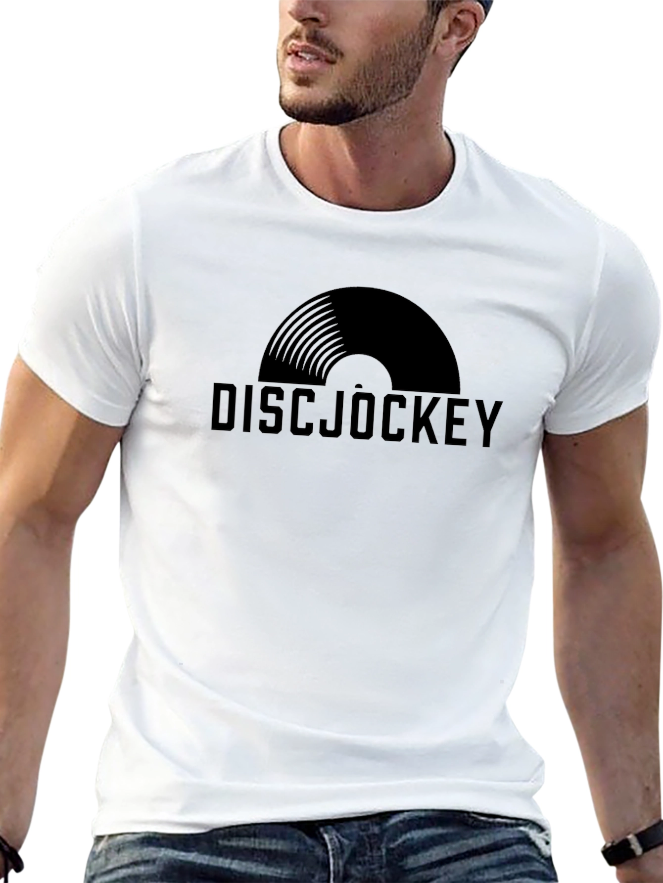 Black Disc Jockey Graphic Tee - Black view 13