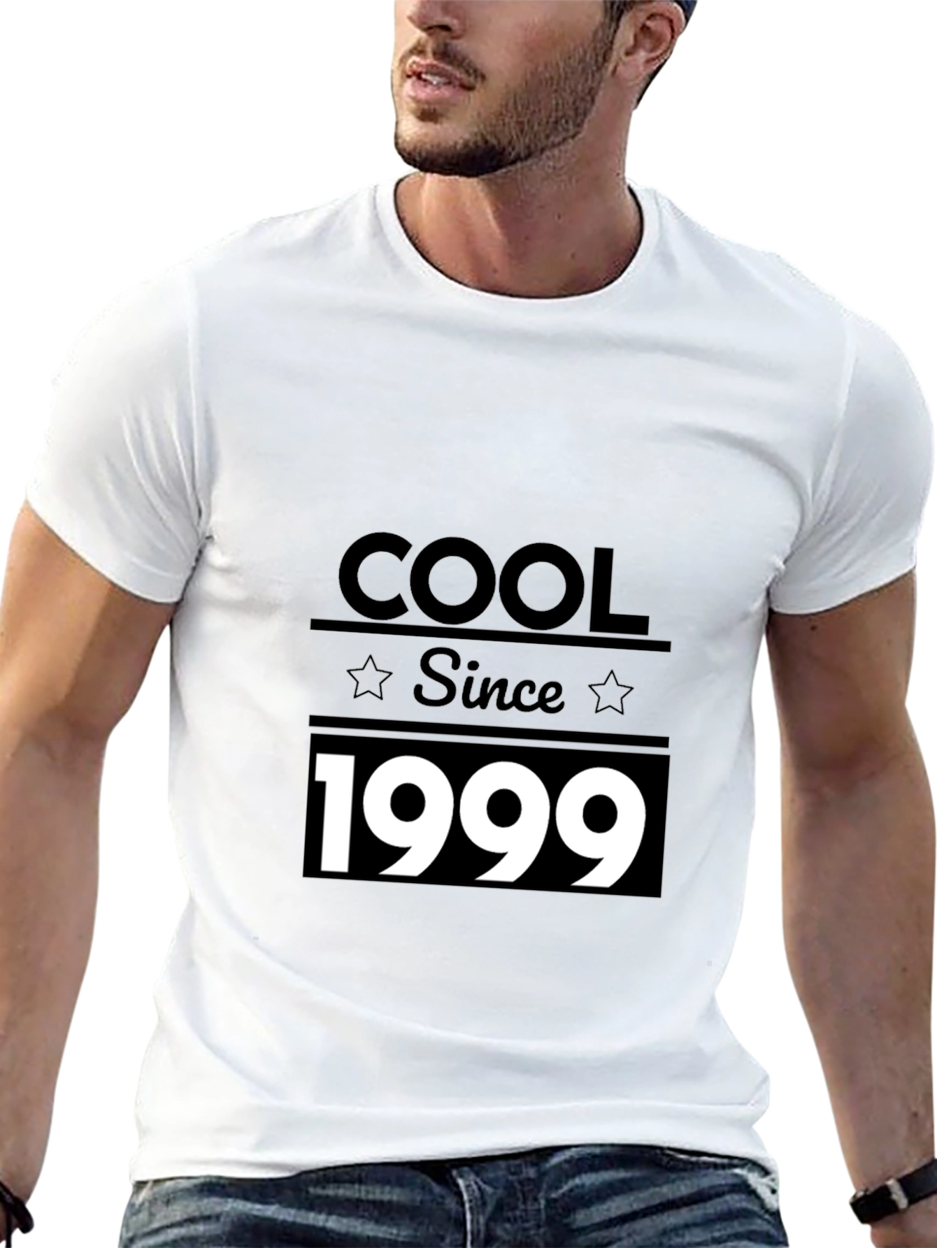 Black Cool Since 1999 Black Graphic T-Shirt view 13
