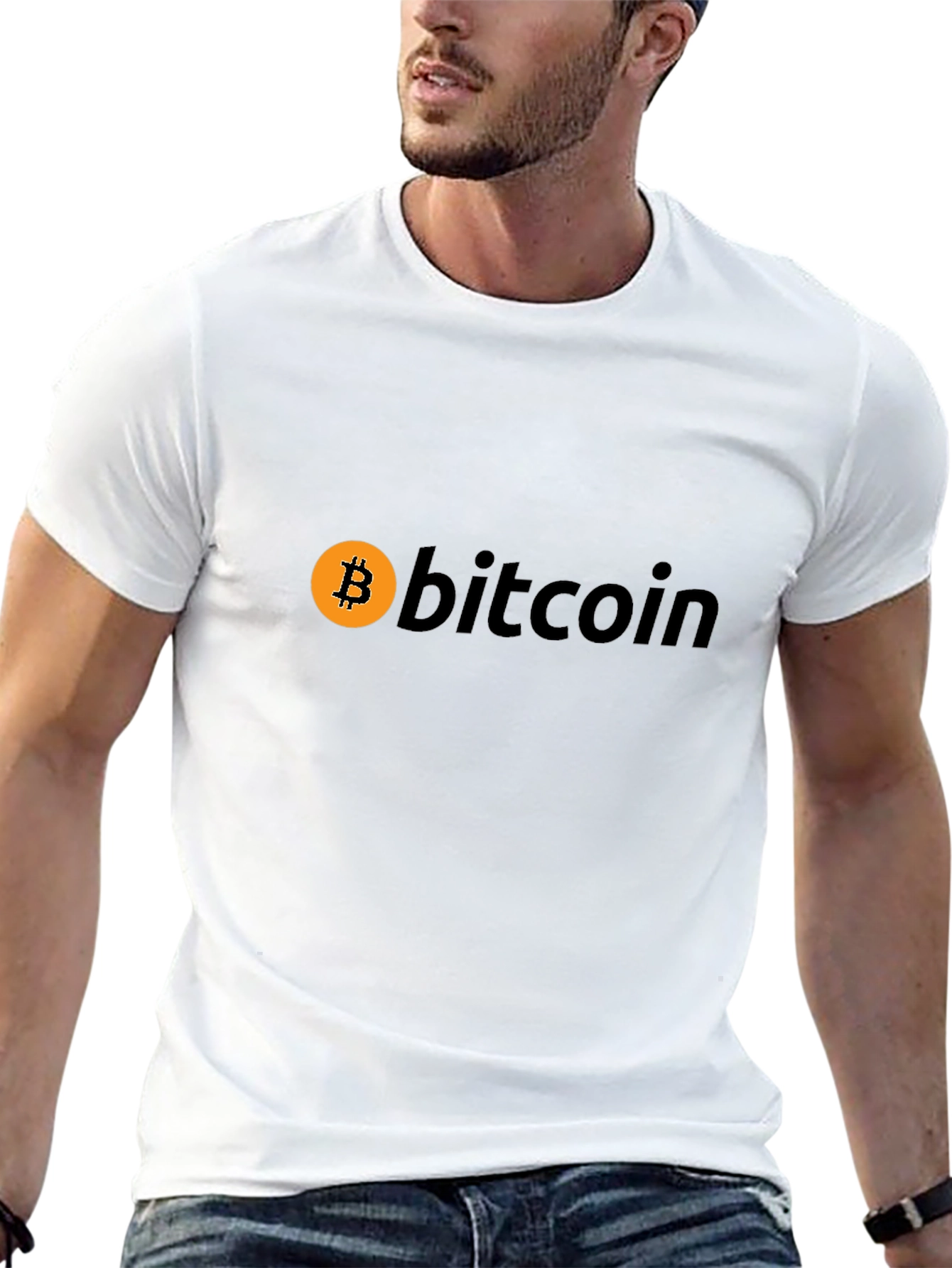 Black Bitcoin Graphic Tee - Crypto Enthusiast Shirt view 13