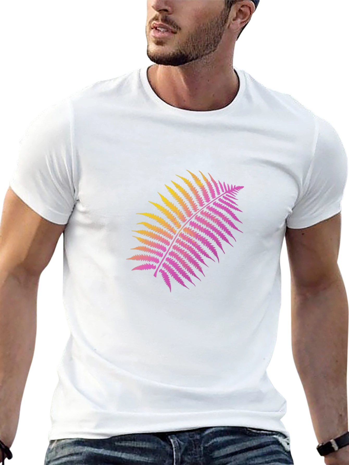 Black Fern Graphic Black T-Shirt view 13