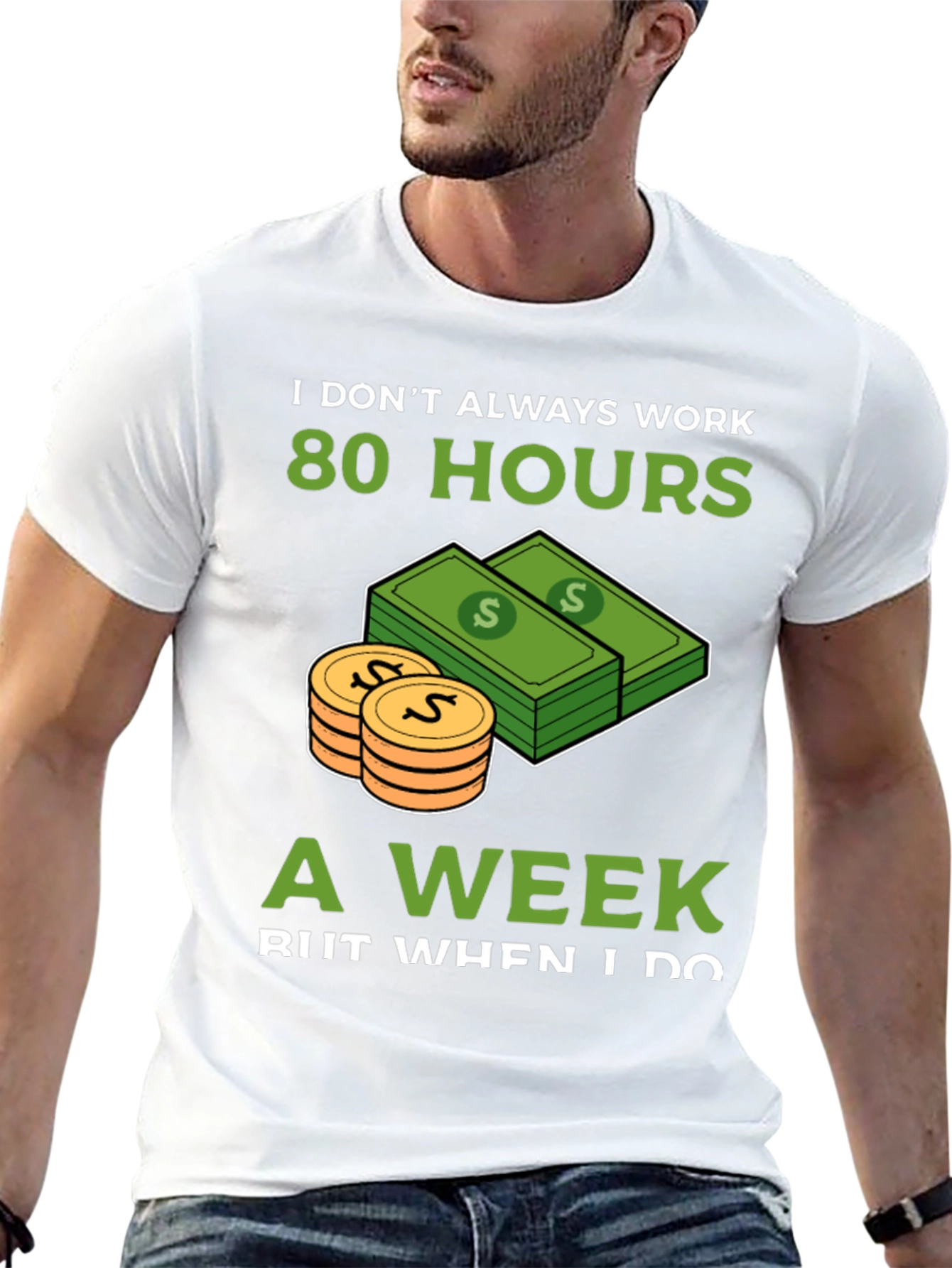 Black Work 80 Hours T-Shirt view 13