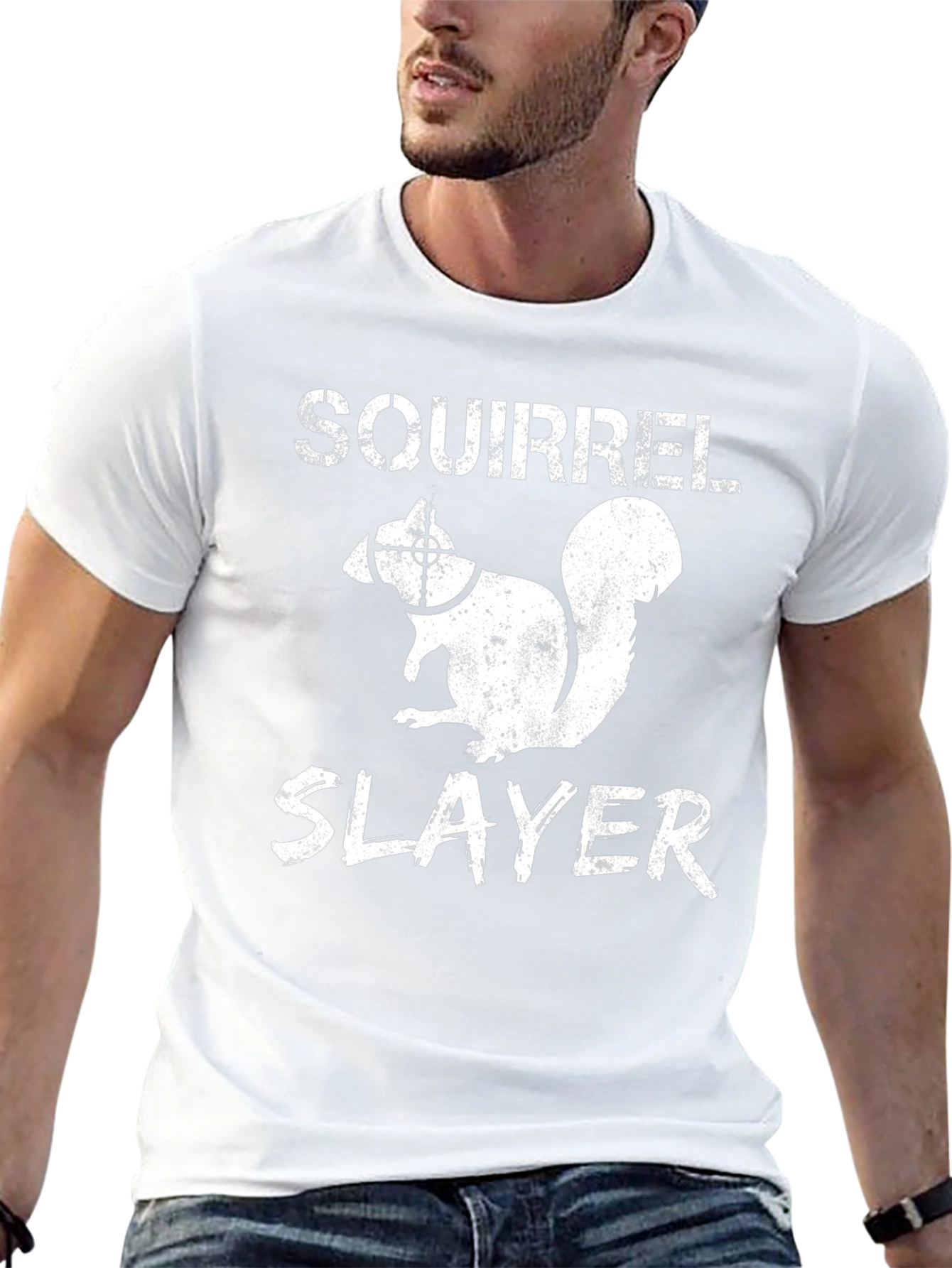 Black Squirrel Slayer Graphic Tee - Hunting Humor view 13