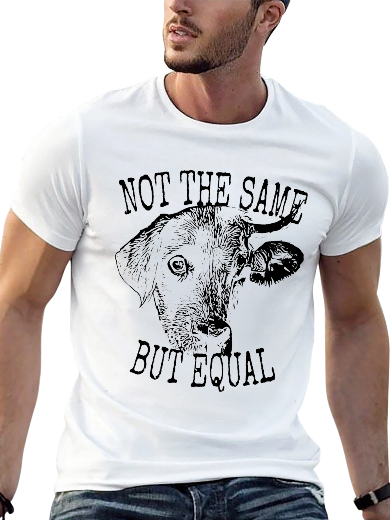 Black Not The Same But Equal Graphic T-Shirt view 13