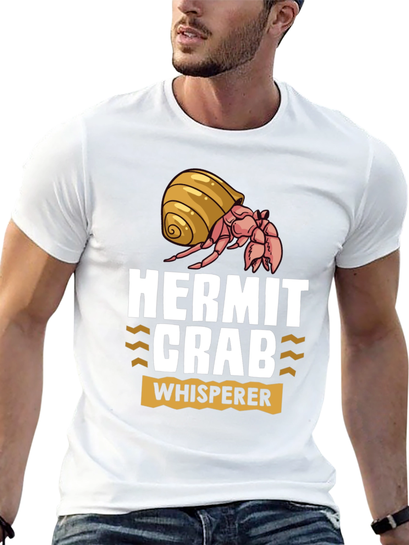 Black Hermit Crab Whisperer Graphic T-Shirt view 13
