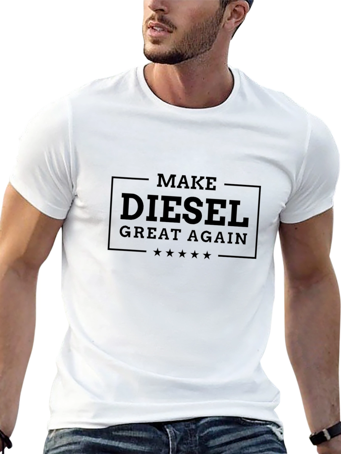 Black Make Diesel Great Again Black T-Shirt view 13