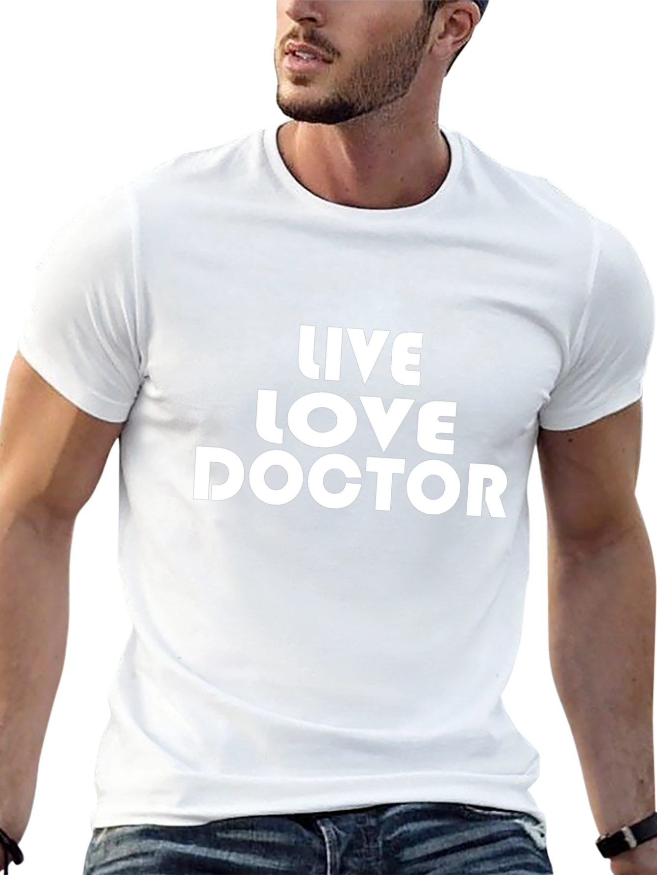 Black Live Love Doctor Black T-Shirt view 13