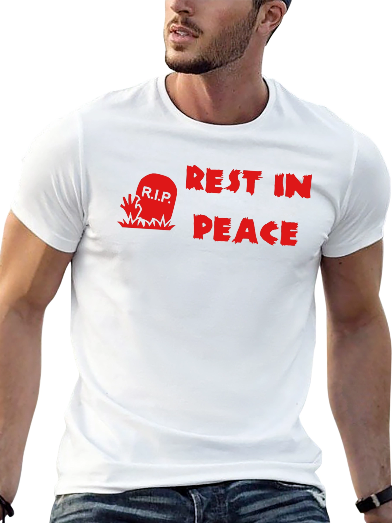 Black Rest In Peace Graphic Tee - Black T-Shirt view 13