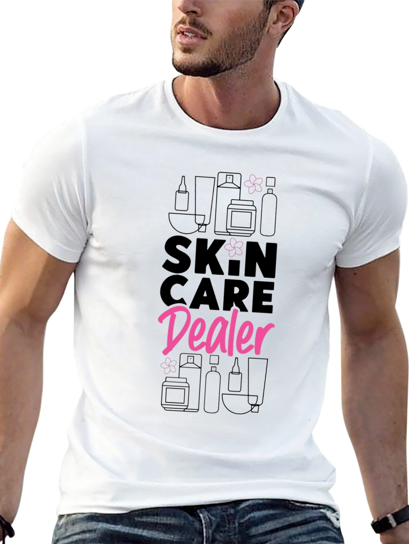Black Skincare Dealer Graphic Tee view 13