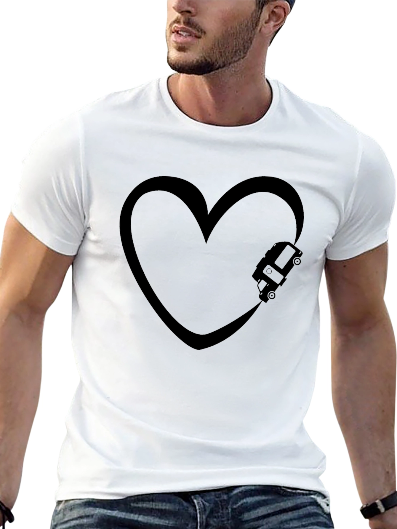 Black Love Van Black T-Shirt view 13