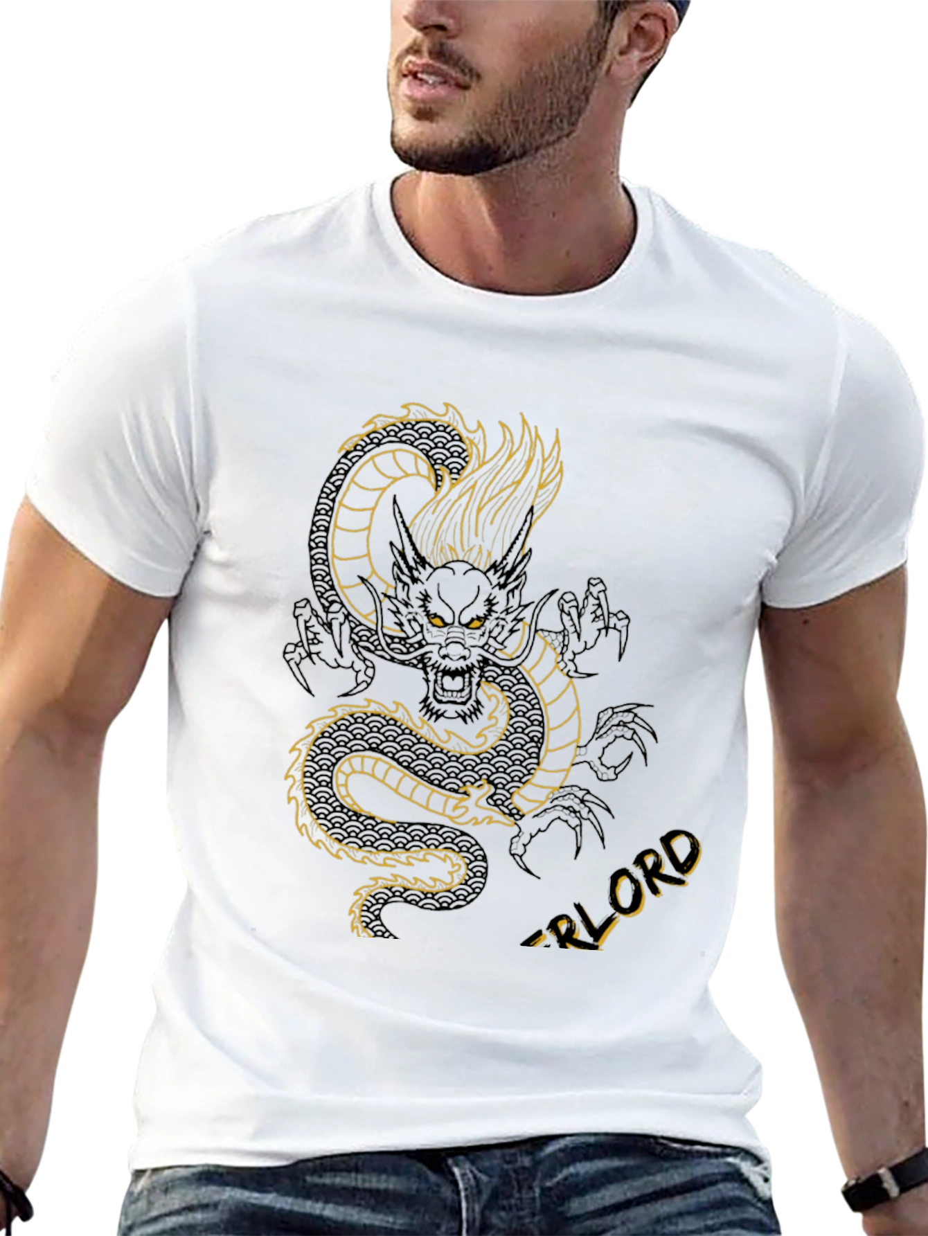 Black Dragon Lord Black T-Shirt view 13