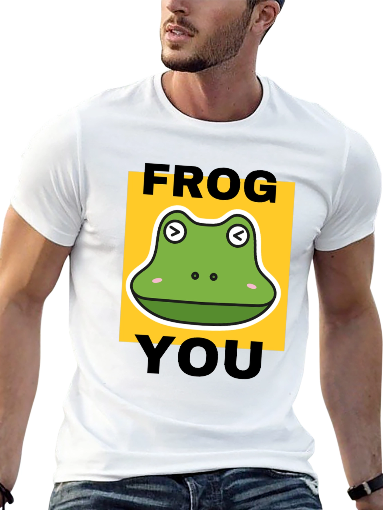 Black Frog You Funny Graphic T-Shirt view 13