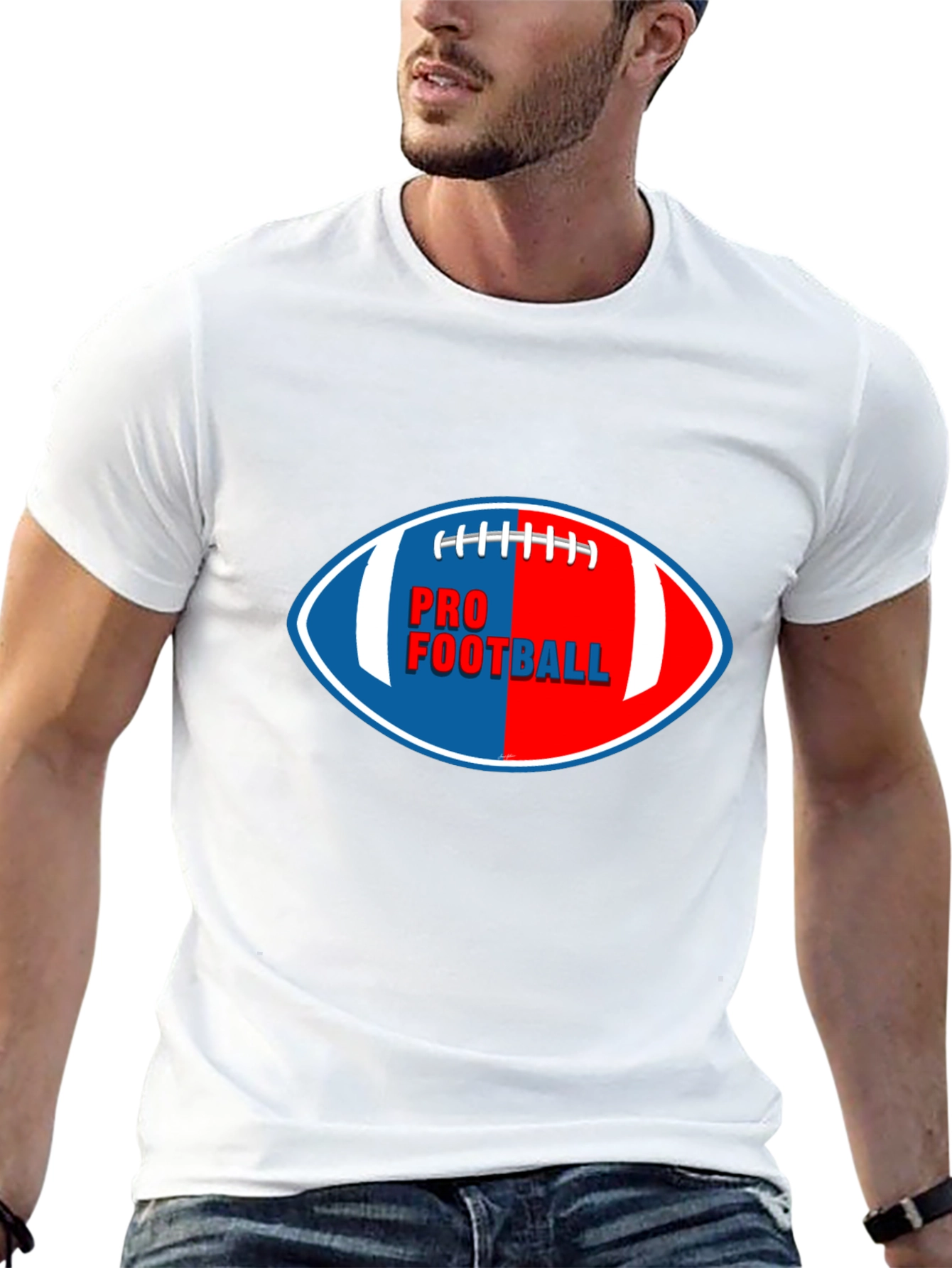 Black Pro Football Graphic T-Shirt | Sportswear view 13