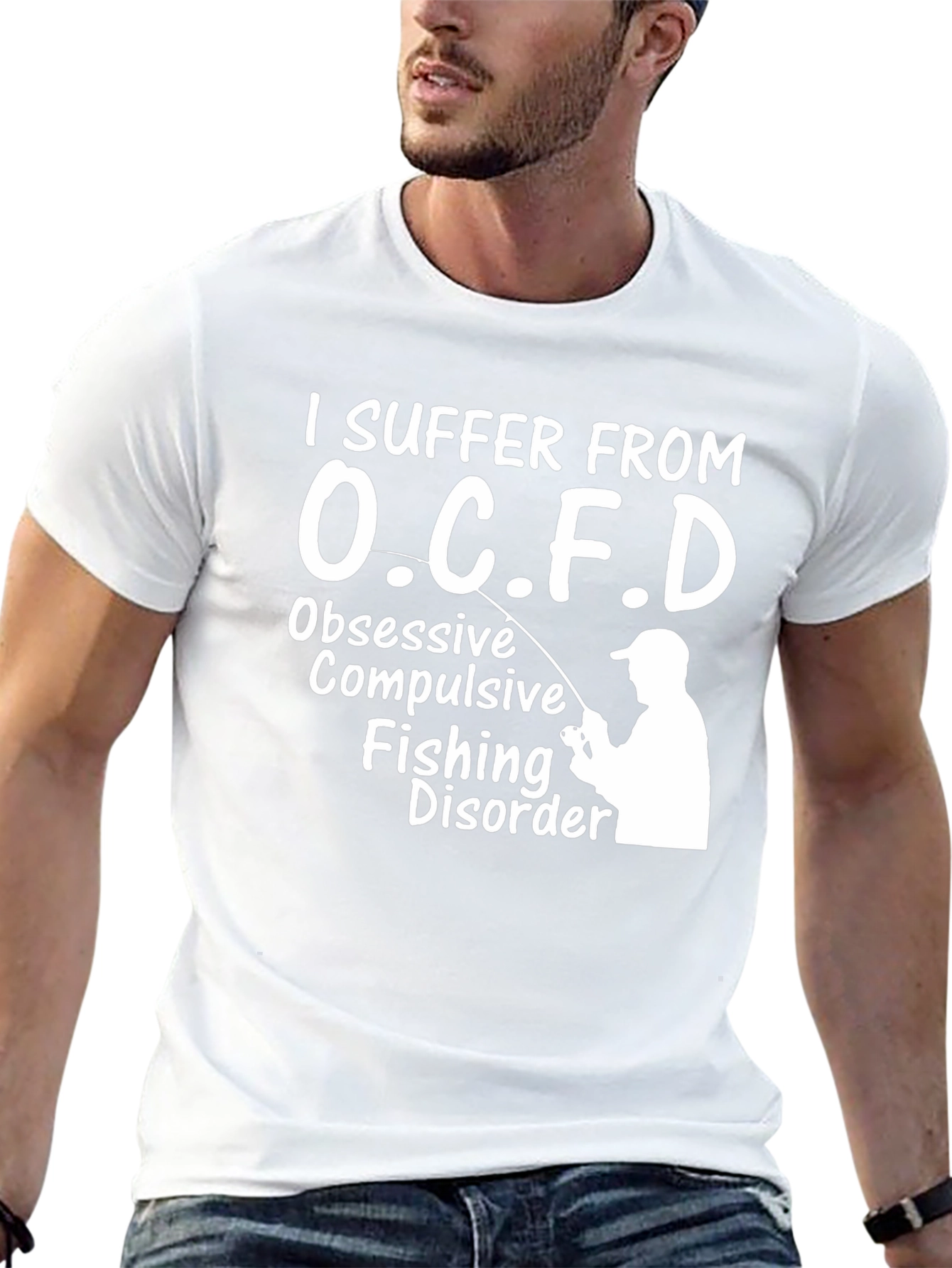 Black OCFD Fishing Disorder Black Graphic Tee view 13