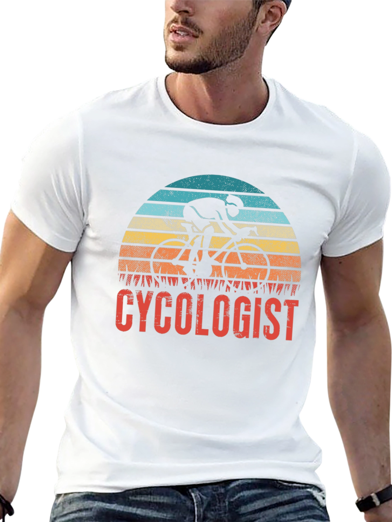 Black Cycologist T-Shirt - Funny Cycling Gift for Bike Lovers view 13