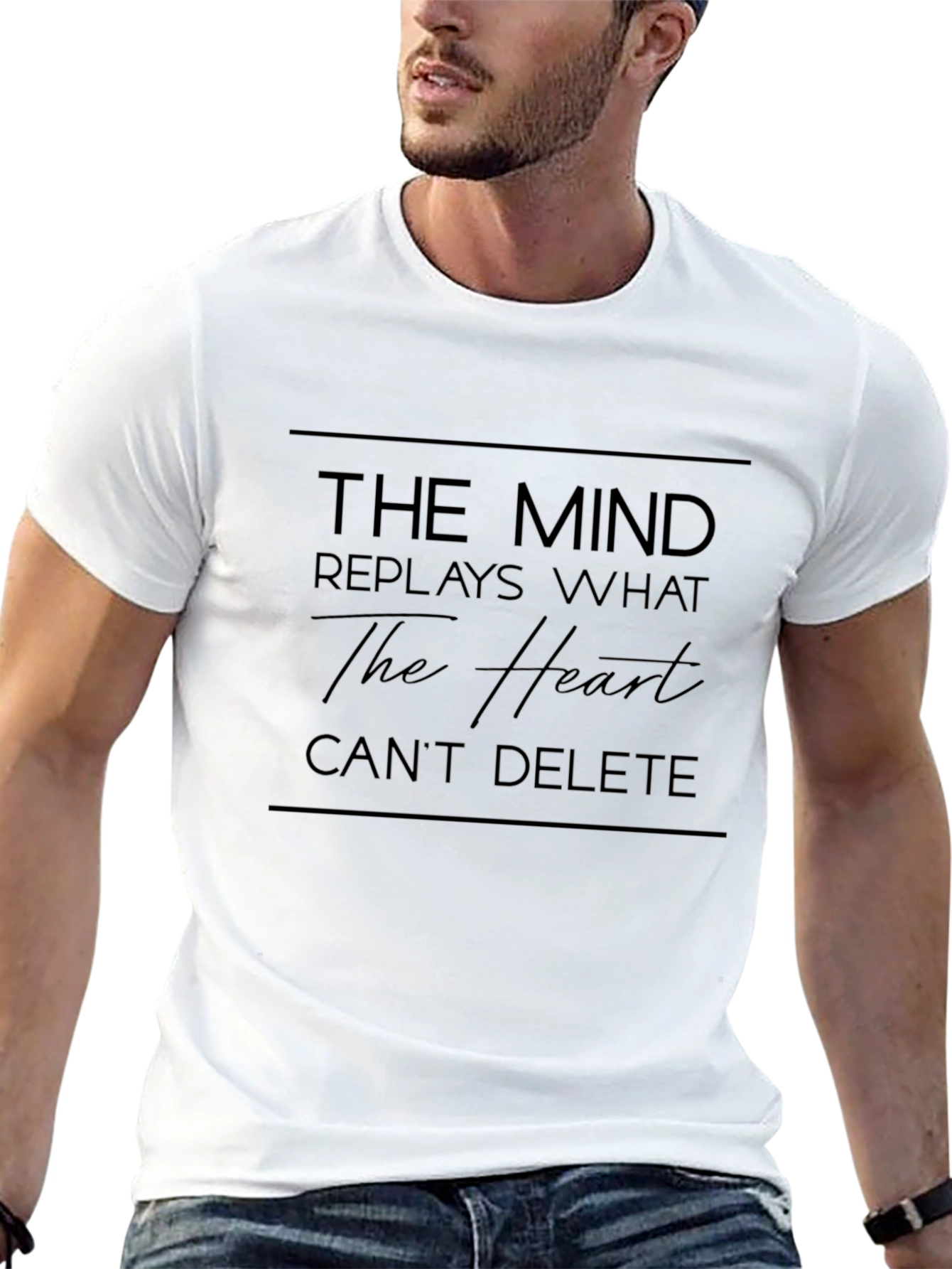 Black The Mind Replays T-Shirt view 13