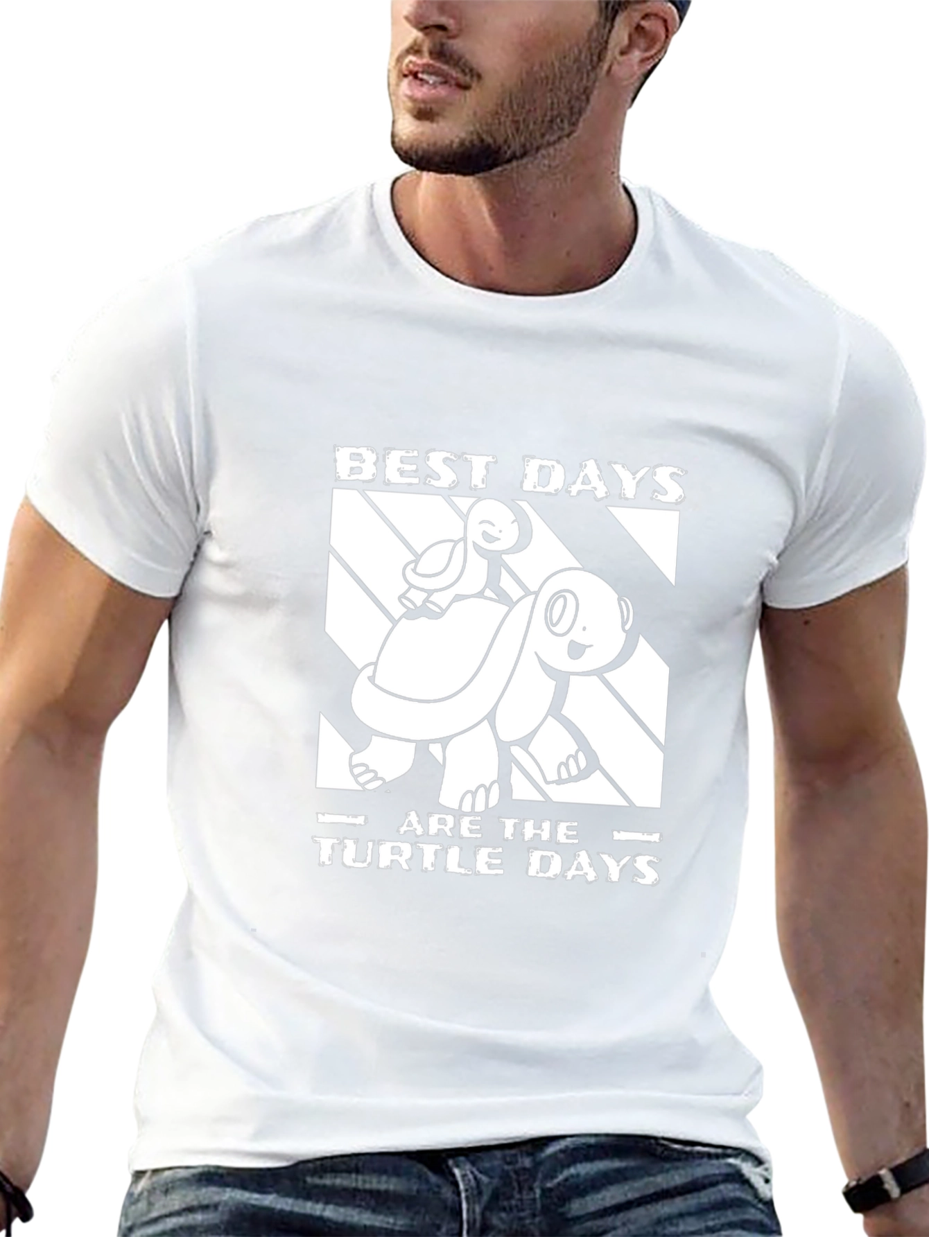 Black Best Days Turtle Graphic Tee view 13