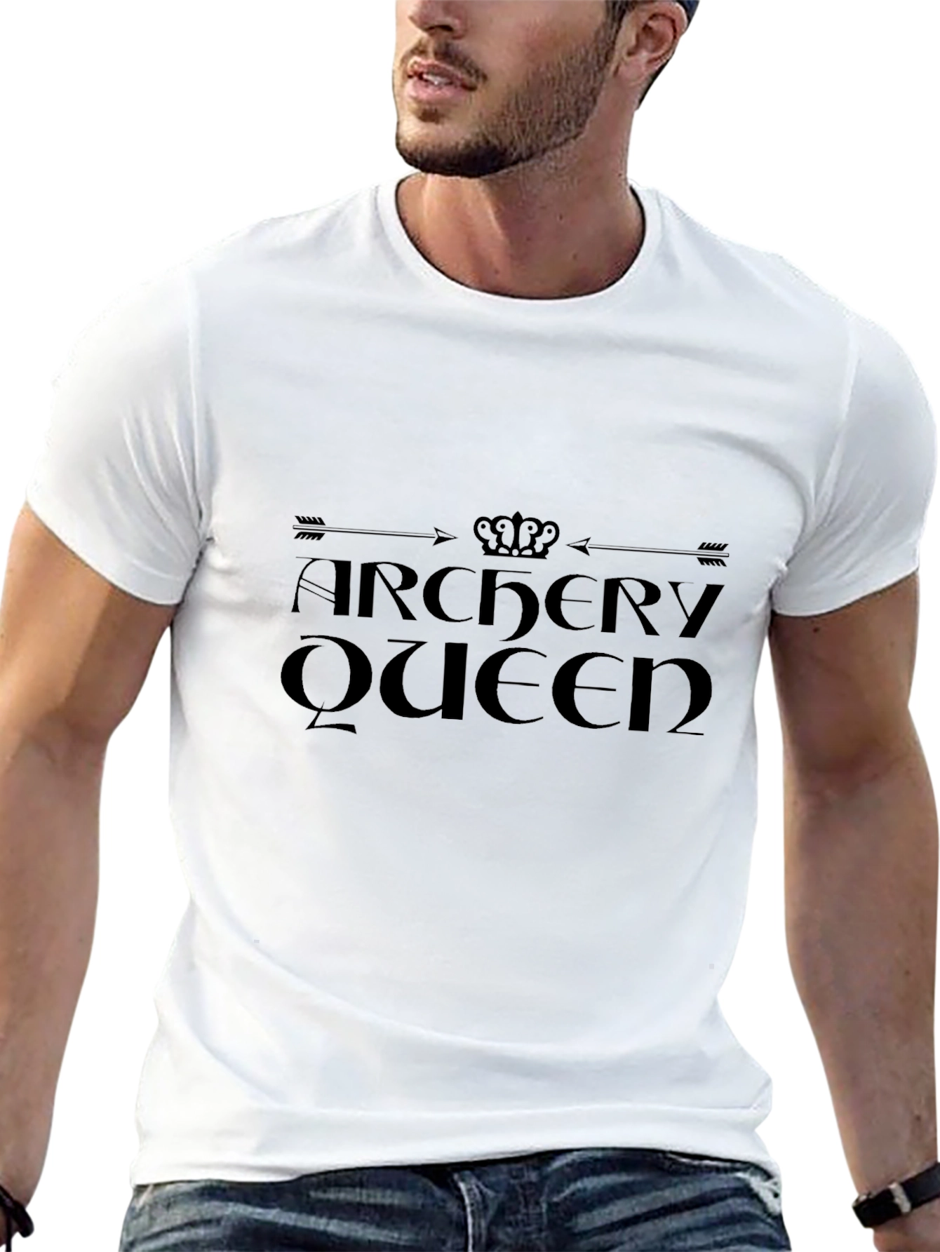Black Archery Queen Black T-Shirt view 13