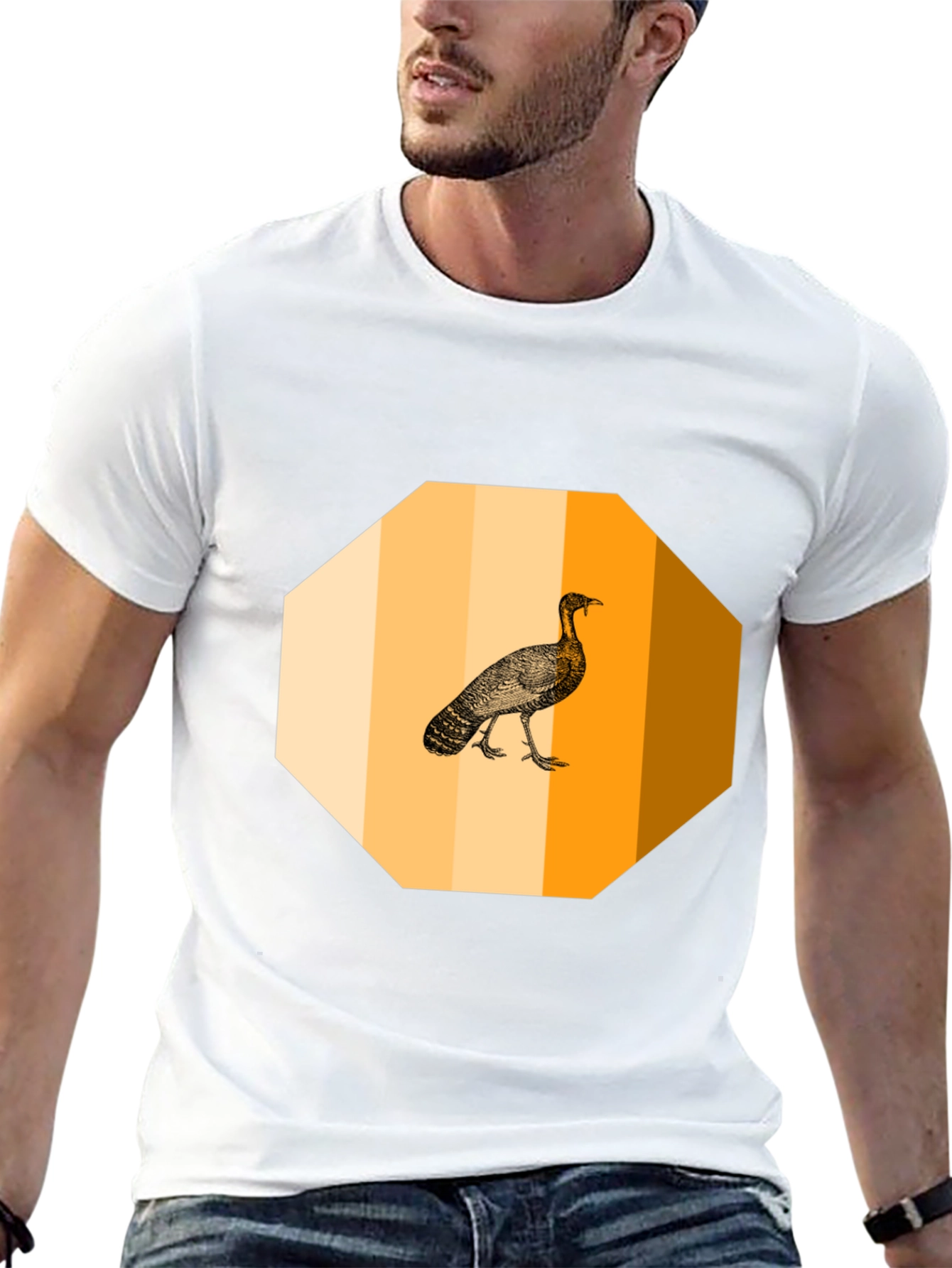 Black Turkey Graphic Tee - Thanksgiving Holiday T-Shirt view 13