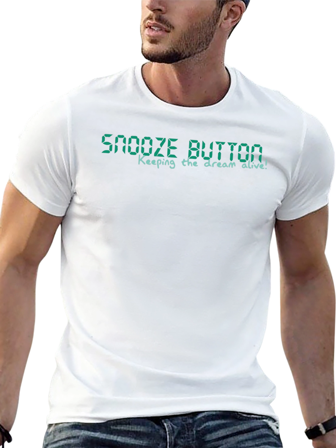 Black Snooze Button Tee - Keep The Dream Alive! view 13