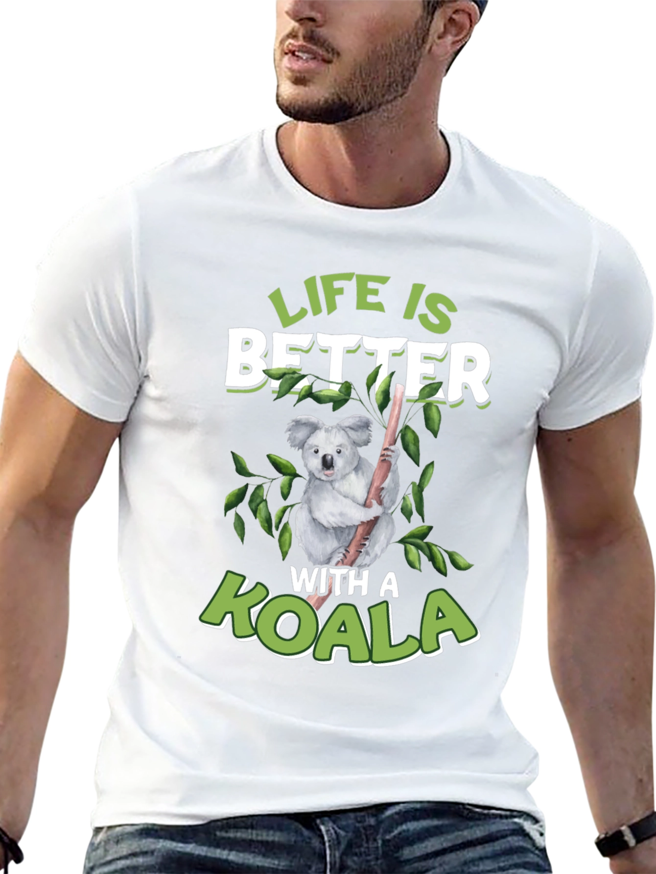 Black Life is Better With a Koala Graphic T-Shirt view 13
