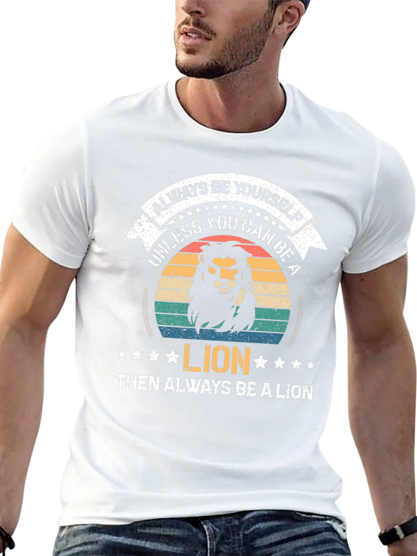Black Always Be Yourself Unless You Can Be A Lion T-Shirt view 13