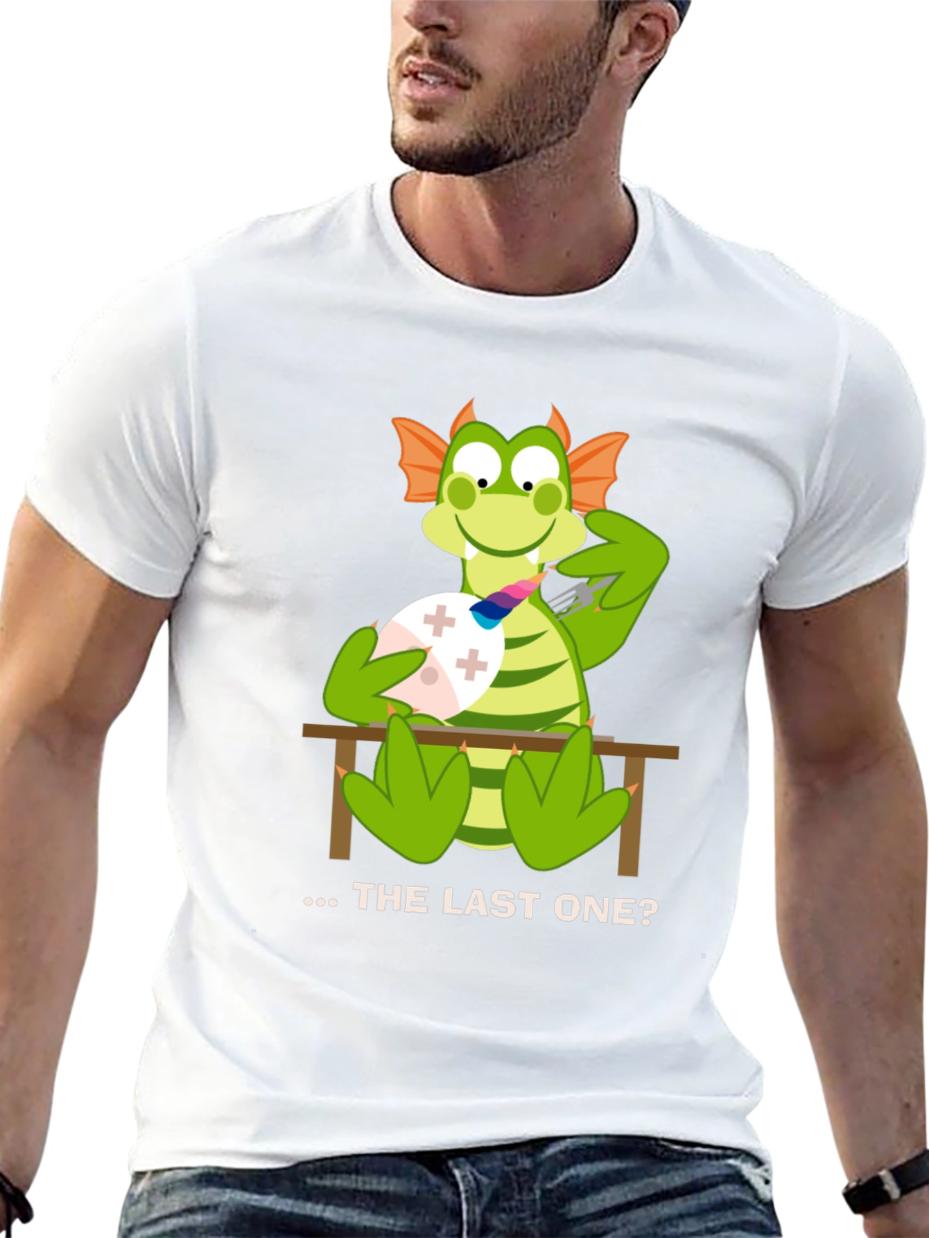 Black Dragon Eating Last Egg T-Shirt view 13