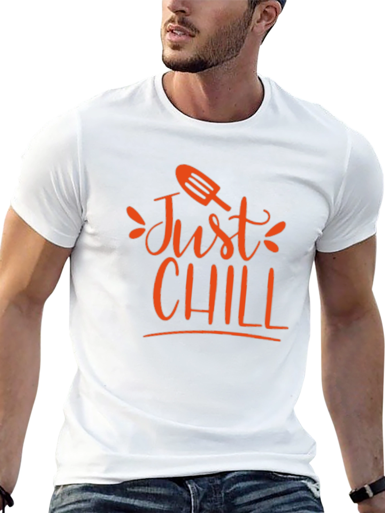 Black Just Chill T-Shirt - Summer Vibes Tee view 13