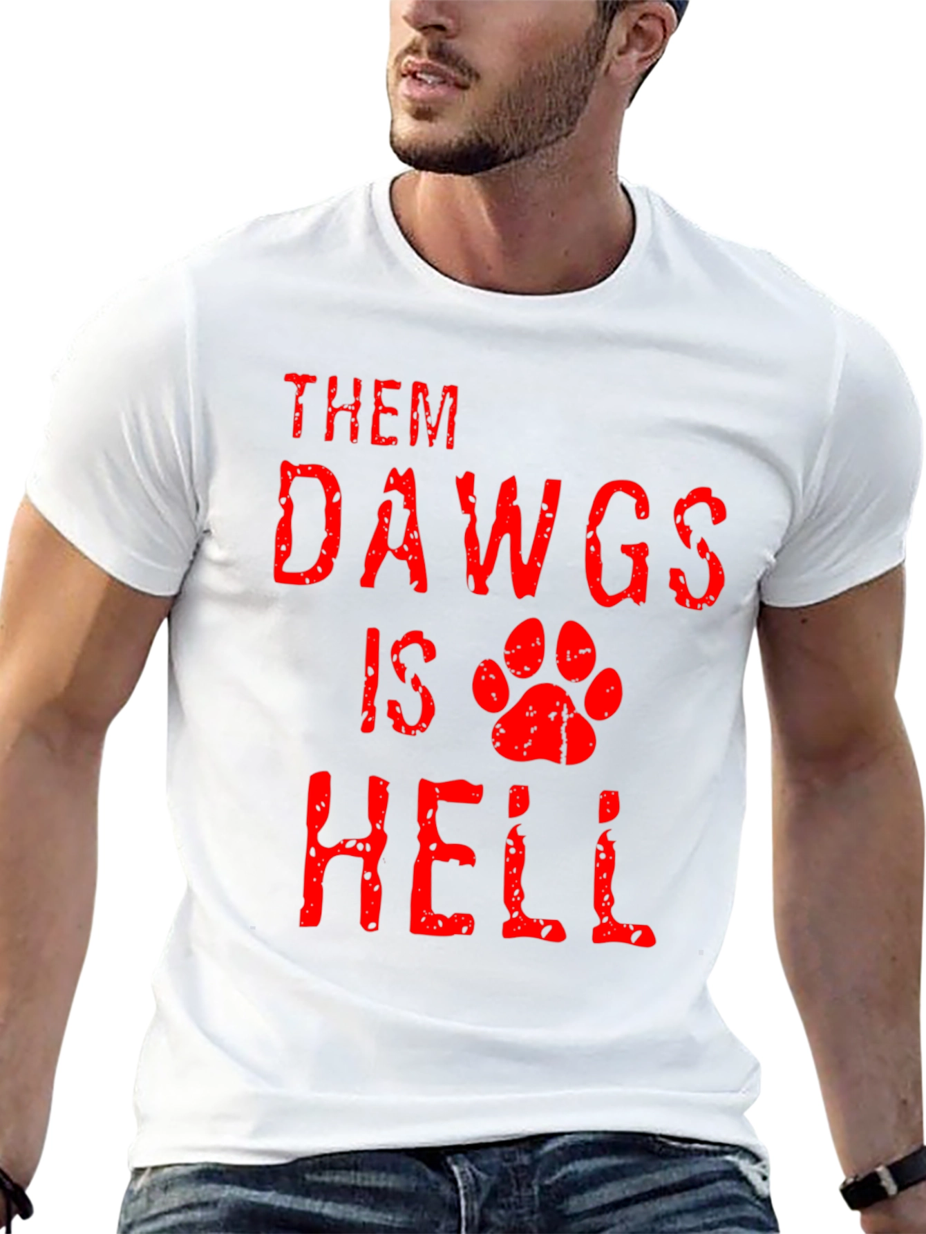 Black Them Dawgs Is Hell T-Shirt view 13
