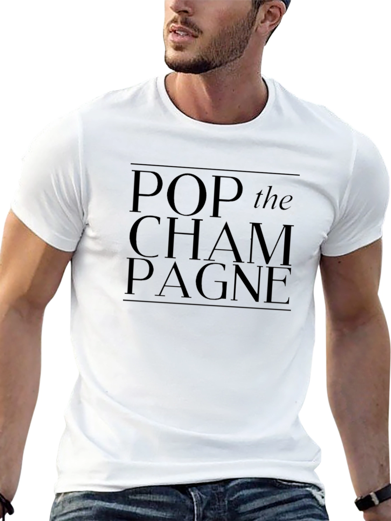 Black Pop The Champagne Graphic Tee view 13
