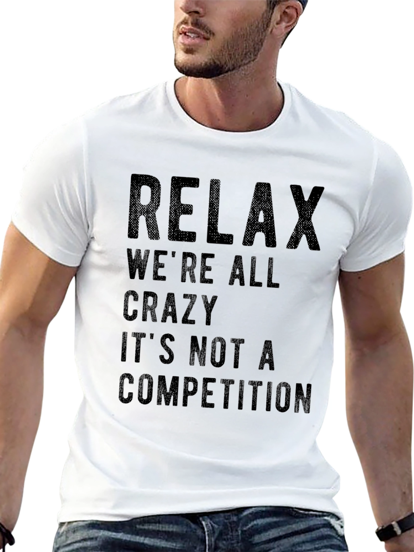 Black Relax Crazy Competition Black T-Shirt view 13
