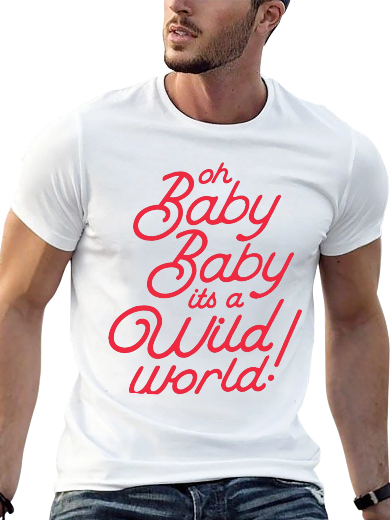 Black Oh Baby Baby Wild World Black Graphic Tee view 13