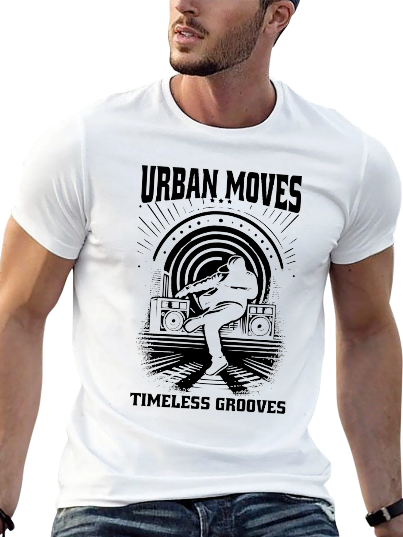 Black Urban Moves Graphic Tee - Timeless Grooves view 13