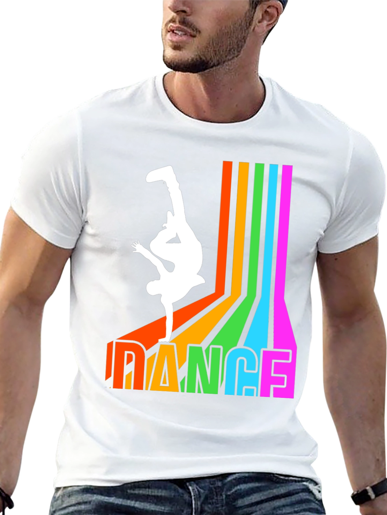 Black Retro Dance T-Shirt - Breakdance Graphic Tee view 13