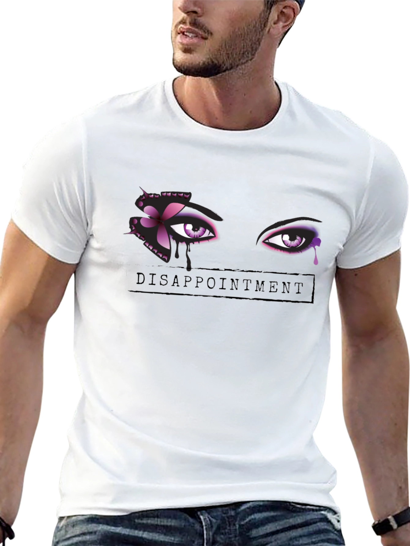 Black Disappointment Graphic Tee - Black T-Shirt view 13