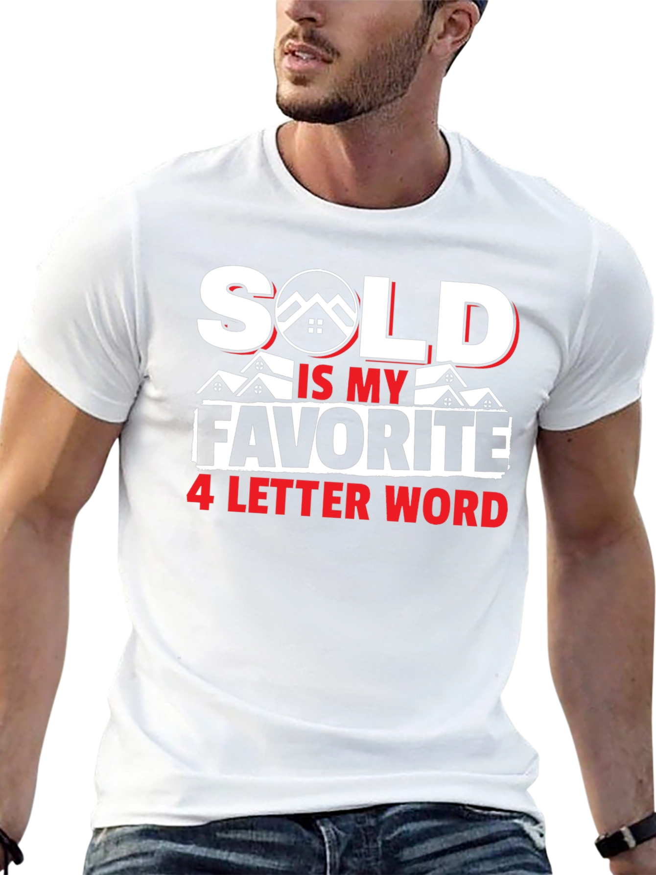 Black Sold Is My Favorite 4 Letter Word T-Shirt view 13
