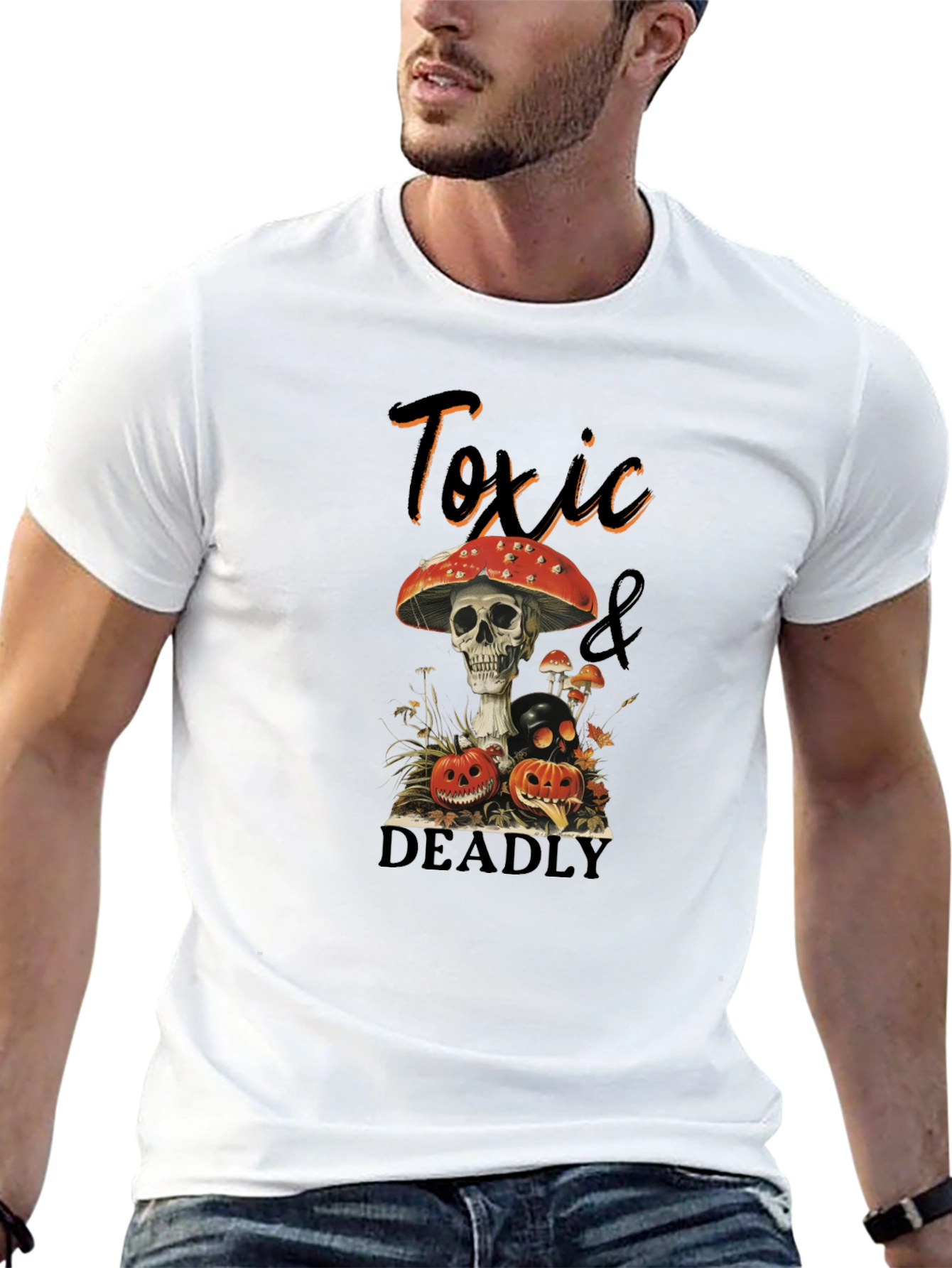 Black Toxic & Deadly Graphic T-Shirt view 13