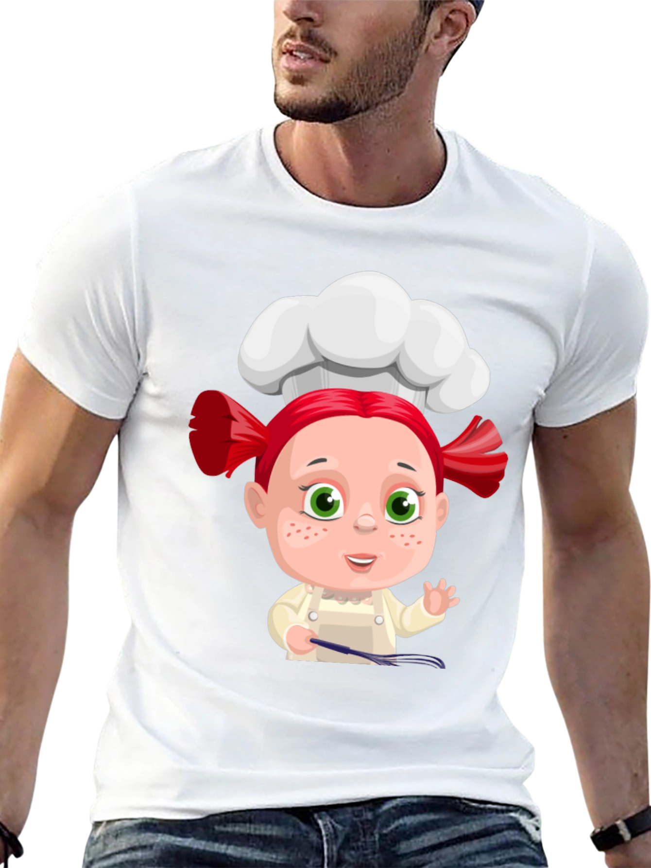 Black Chef Cartoon Graphic Tee view 13