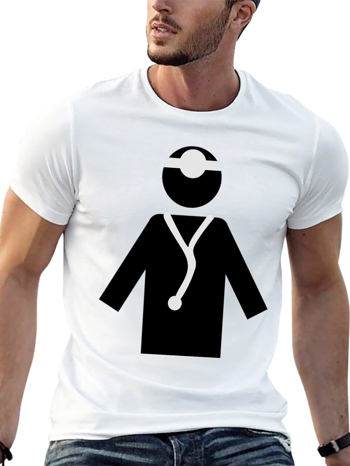 Black Doctor Graphic T-Shirt - Unisex Medical Tee view 13
