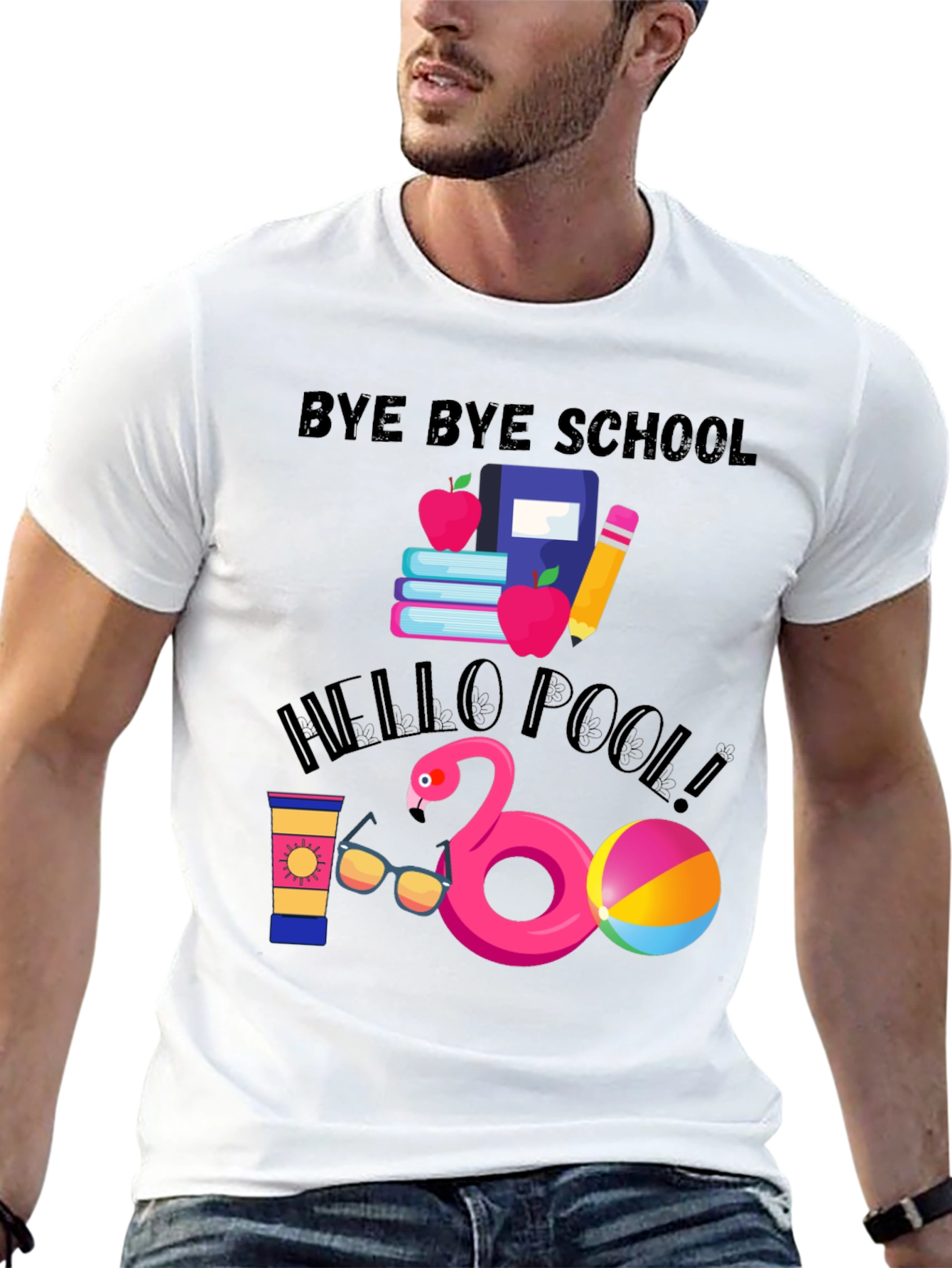 Bye Bye School Hello Pool T-Shirt - 13