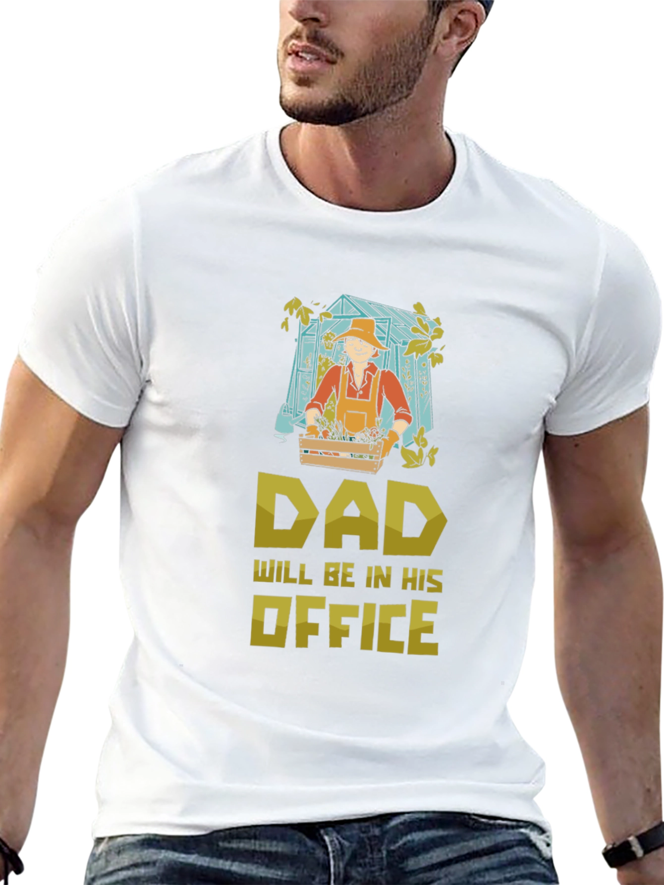 Black Dad's Gardening Office T-Shirt - Funny Gardener Gift view 13