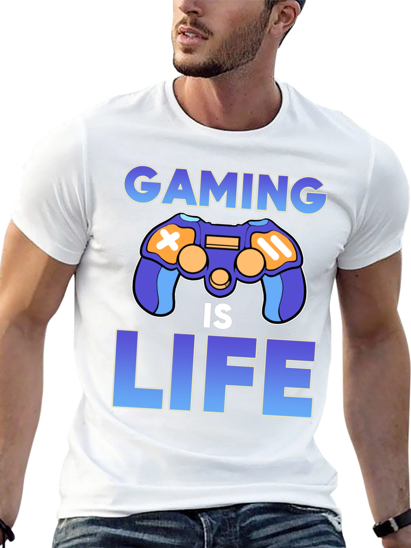 Black Gaming Is Life T-Shirt, Gamer Apparel view 13