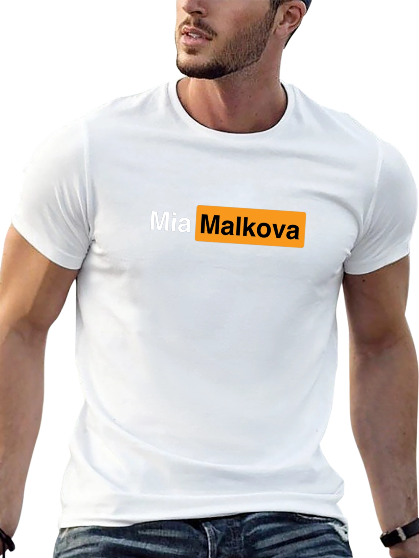 Black Mia Malkova T-Shirt - Adult Novelty Tee view 13